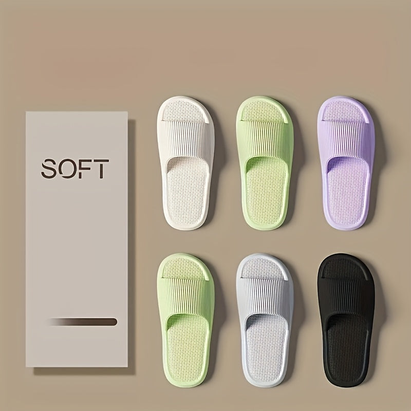 Unisex Comfortable EVA Non-Slip Sandals - Minimalist Stripe Design, All Seasons Wearble & Handwash Friendly | Ideal for Home and Beach Use, Sandals for Women Winter, Sand Slip On Comfortable Sandals