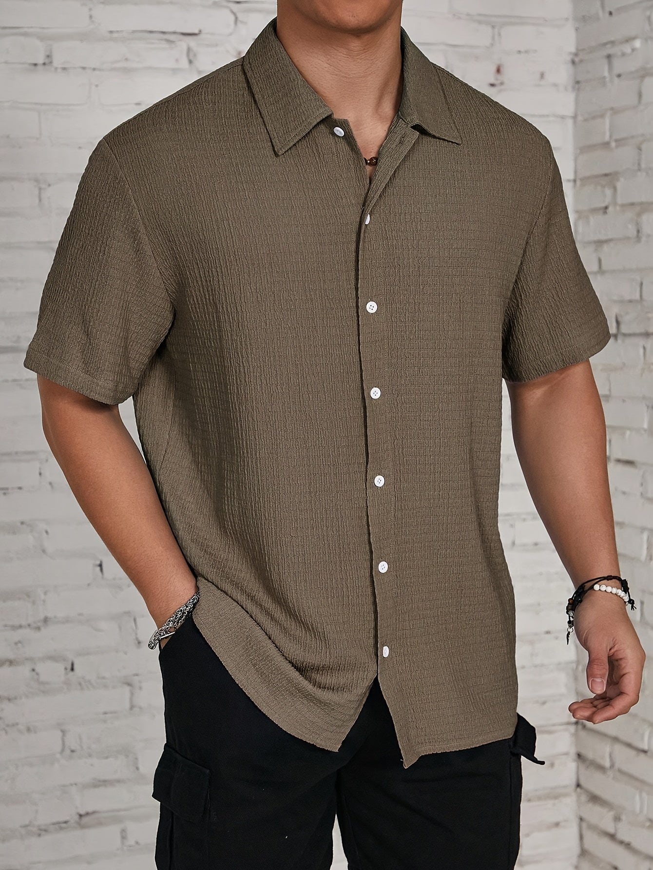 Men'S Casual Relaxed, stylish, and made for golden hour. This beach dinner vibe button-up is lightweight and comfy, perfect for warm evenings by the shore or casual nights out.