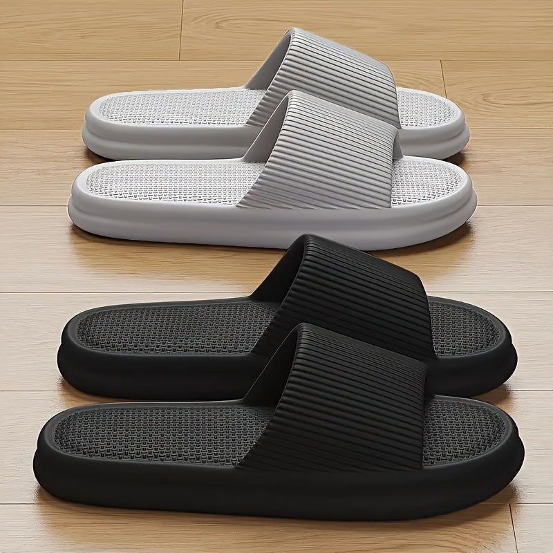 Unisex Comfortable EVA Non-Slip Sandals - Minimalist Stripe Design, All Seasons Wearble & Handwash Friendly | Ideal for Home and Beach Use, Sandals for Women Winter, Sand Slip On Comfortable Sandals